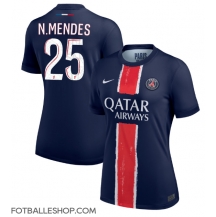 Paris Saint-Germain Nuno Mendes #25 Replika Hjemmedrakt Dame 2024-25 Kortermet