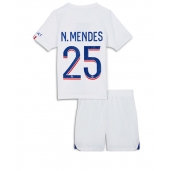 Paris Saint-Germain Nuno Mendes #25 Replika Tredjedrakt Barn 2022-23 Kortermet (+ bukser)