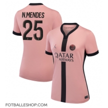 Paris Saint-Germain Nuno Mendes #25 Replika Tredjedrakt Dame 2024-25 Kortermet