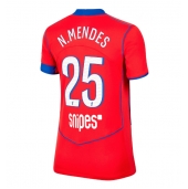 Paris Saint-Germain Nuno Mendes #25 Replika Tredjedrakt Dame 2025-26 Kortermet