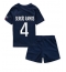 Paris Saint-Germain Sergio Ramos #4 Replika Hjemmedrakt Barn 2022-23 Kortermet (+ bukser)