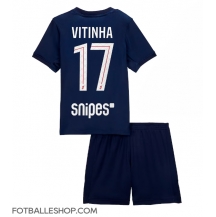 Paris Saint-Germain Vitinha #17 Replika Hjemmedrakt Barn 2025-26 Kortermet (+ bukser)