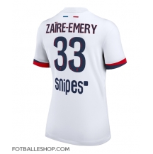 Paris Saint-Germain Warren Zaire-Emery #33 Replika Bortedrakt Dame 2025-26 Kortermet