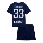 Paris Saint-Germain Warren Zaire-Emery #33 Replika Hjemmedrakt Barn 2025-26 Kortermet (+ bukser)