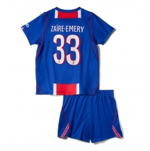 Paris Saint-Germain Warren Zaire-Emery #33 Replika Hjemmedrakt Barn 2026-27 Kortermet (+ bukser)