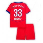 Paris Saint-Germain Warren Zaire-Emery #33 Replika Tredjedrakt Barn 2025-26 Kortermet (+ bukser)