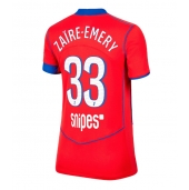Paris Saint-Germain Warren Zaire-Emery #33 Replika Tredjedrakt Dame 2025-26 Kortermet