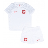 Polen Replika Hjemmedrakt Barn VM 2022 Kortermet (+ bukser)