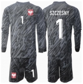 Polen Wojciech Szczesny #1 Keeper Replika Bortedrakt Barn EM 2024 Langermet (+ bukser)