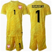 Polen Wojciech Szczesny #1 Keeper Replika Hjemmedrakt Barn EM 2024 Kortermet (+ bukser)