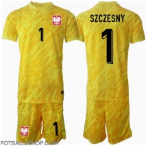 Polen Wojciech Szczesny #1 Keeper Replika Hjemmedrakt Barn EM 2024 Kortermet (+ bukser)