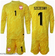 Polen Wojciech Szczesny #1 Keeper Replika Hjemmedrakt Barn EM 2024 Langermet (+ bukser)