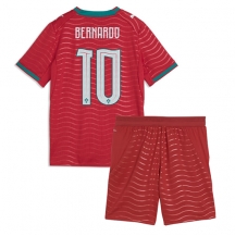 Portugal Bernardo Silva #10 Replika Hjemmedrakt Barn VM 2026 Kortermet (+ bukser)