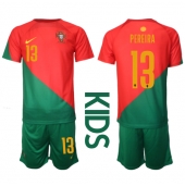 Portugal Danilo Pereira #13 Replika Hjemmedrakt Barn VM 2022 Kortermet (+ bukser)