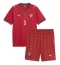 Portugal Diogo Dalot #5 Replika Hjemmedrakt Barn VM 2026 Kortermet (+ bukser)
