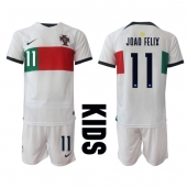 Portugal Joao Felix #11 Replika Bortedrakt Barn VM 2022 Kortermet (+ bukser)