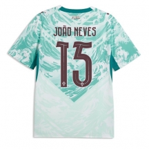 Portugal Joao Neves #15 Replika Bortedrakt VM 2026 Kortermet