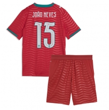 Portugal Joao Neves #15 Replika Hjemmedrakt Barn VM 2026 Kortermet (+ bukser)