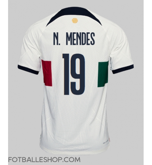 Portugal Nuno Mendes #19 Replika Bortedrakt VM 2022 Kortermet