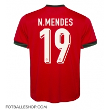Portugal Nuno Mendes #19 Replika Hjemmedrakt EM 2024 Kortermet