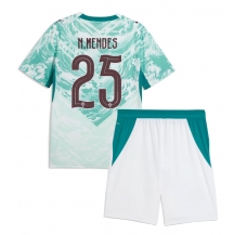 Portugal Nuno Mendes #25 Replika Bortedrakt Barn VM 2026 Kortermet (+ bukser)