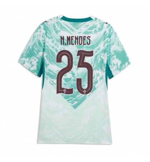 Portugal Nuno Mendes #25 Replika Bortedrakt Dame VM 2026 Kortermet Portugal Nuno Mendes #25 Replika Bortedrakt Dame VM 2026 Kortermet