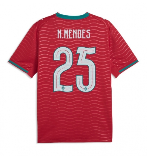 Portugal Nuno Mendes #25 Replika Hjemmedrakt VM 2026 Kortermet Portugal Nuno Mendes #25 Replika Hjemmedrakt VM 2026 Kortermet