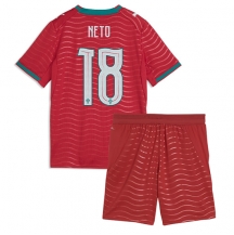 Portugal Pedro Neto #18 Replika Hjemmedrakt Barn VM 2026 Kortermet (+ bukser)