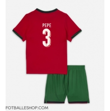 Portugal Pepe #3 Replika Hjemmedrakt Barn EM 2024 Kortermet (+ bukser)