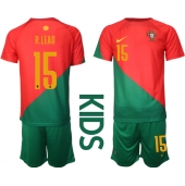 Portugal Rafael Leao #15 Replika Hjemmedrakt Barn VM 2022 Kortermet (+ bukser)