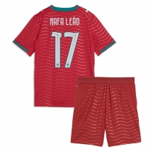 Portugal Rafael Leao #17 Replika Hjemmedrakt Barn VM 2026 Kortermet (+ bukser)
