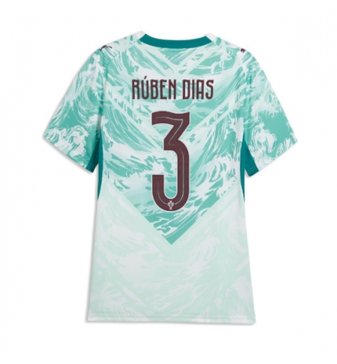 Portugal Ruben Dias #3 Replika Bortedrakt Dame VM 2026 Kortermet Portugal Ruben Dias #3 Replika Bortedrakt Dame VM 2026 Kortermet