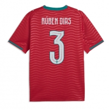 Portugal Ruben Dias #3 Replika Hjemmedrakt VM 2026 Kortermet