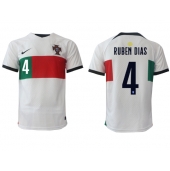 Portugal Ruben Dias #4 Replika Bortedrakt VM 2022 Kortermet