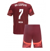 RB Leipzig Antonio Nusa #7 Replika Bortedrakt Barn 2024-25 Kortermet (+ bukser)