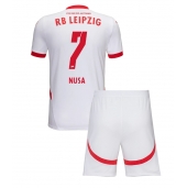 RB Leipzig Antonio Nusa #7 Replika Hjemmedrakt Barn 2024-25 Kortermet (+ bukser)