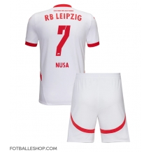 RB Leipzig Antonio Nusa #7 Replika Hjemmedrakt Barn 2024-25 Kortermet (+ bukser)