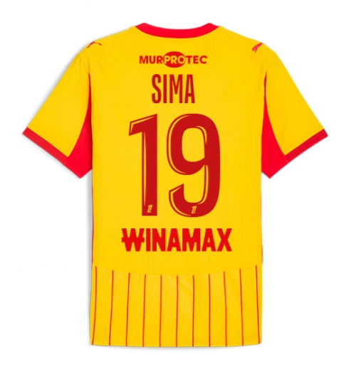 RC Lens Abdallah Sima #19 Replika Hjemmedrakt 2025-26 Kortermet RC Lens Abdallah Sima #19 Replika Hjemmedrakt 2025-26 Kortermet