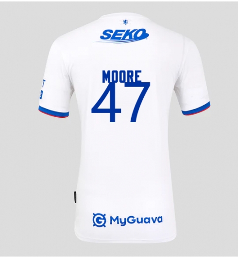 Rangers Mikey Moore #47 Replika Bortedrakt 2025-26 Kortermet Rangers Mikey Moore #47 Replika Bortedrakt 2025-26 Kortermet
