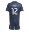 Real Madrid Alexander-Arnold #12 Replika Bortedrakt Barn 2025-26 Kortermet (+ bukser)
