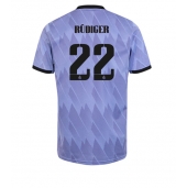 Real Madrid Antonio Rudiger #22 Replika Bortedrakt 2022-23 Kortermet