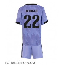Real Madrid Antonio Rudiger #22 Replika Bortedrakt Barn 2022-23 Kortermet (+ bukser)
