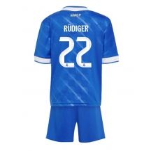 Real Madrid Antonio Rudiger #22 Replika Tredjedrakt Barn 2025-26 Kortermet (+ bukser)