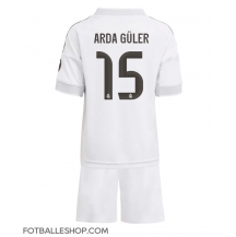 Real Madrid Arda Guler #15 Replika Hjemmedrakt Barn 2025-26 Kortermet (+ bukser)