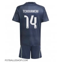 Real Madrid Aurelien Tchouameni #14 Replika Bortedrakt Barn 2025-26 Kortermet (+ bukser)
