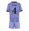 Real Madrid David Alaba #4 Replika Bortedrakt Barn 2022-23 Kortermet (+ bukser)