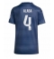 Real Madrid David Alaba #4 Replika Bortedrakt Dame 2025-26 Kortermet