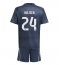 Real Madrid Dean Huijsen #24 Replika Bortedrakt Barn 2025-26 Kortermet (+ bukser)
