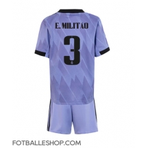 Real Madrid Eder Militao #3 Replika Bortedrakt Barn 2022-23 Kortermet (+ bukser)