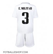 Real Madrid Eder Militao #3 Replika Hjemmedrakt Barn 2022-23 Kortermet (+ bukser)